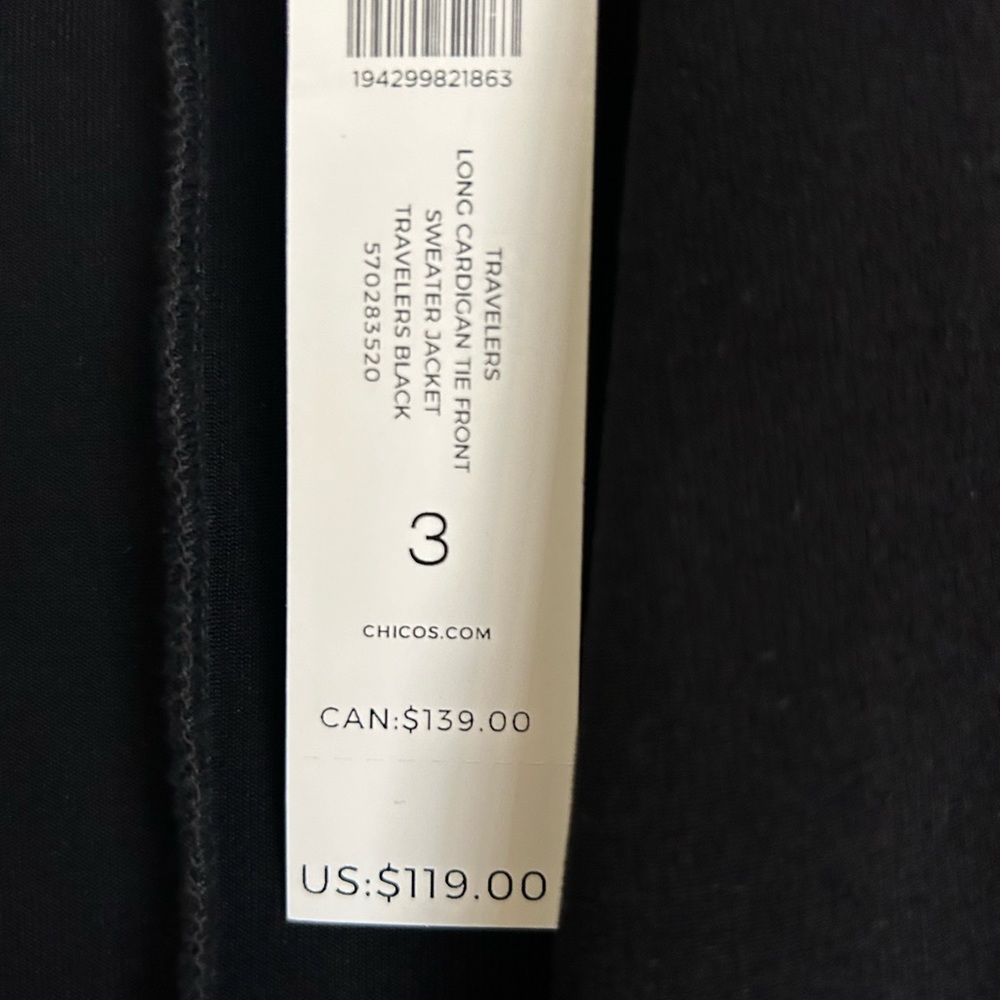 NWT Beautiful women’s Chicos top/ jacket material is amazing - Picture 4 of 5